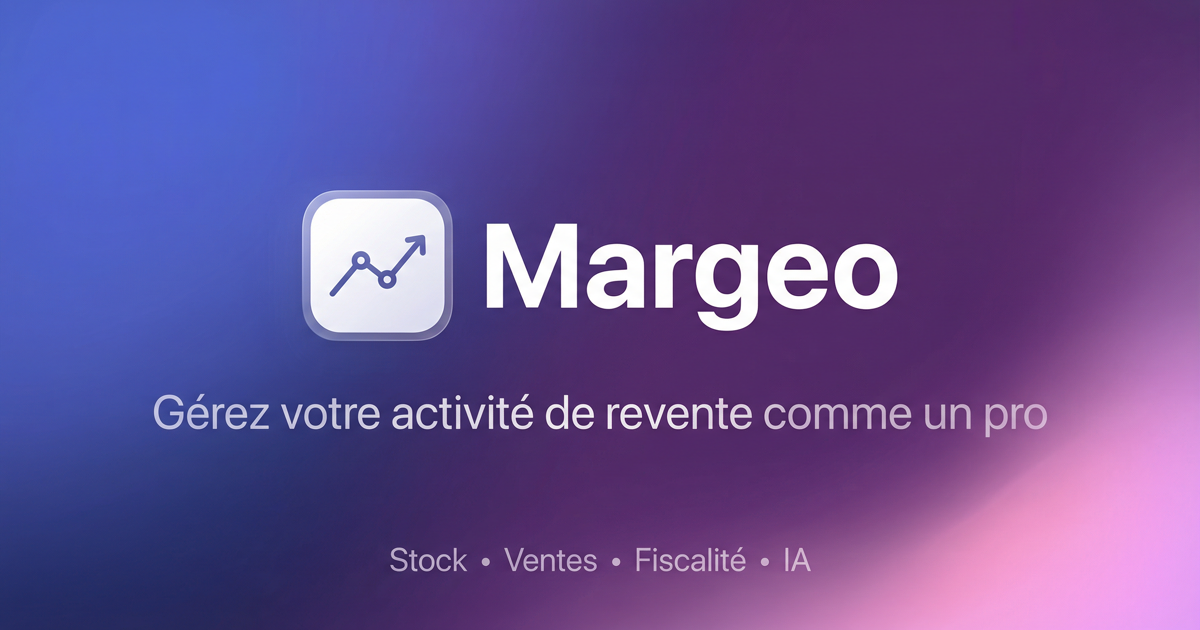 Margeo dashboard for tracking Vinted and other resale platforms